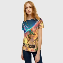 Женская футболка 3D Главные герои Split fiction - фото 2