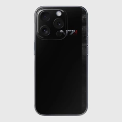 Чехол для iPhone 15 Pro Max силиконовый с защитой камеры Shepard N7 - темный