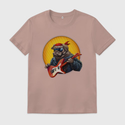 Мужская футболка хлопок Рок-дог Бульдог