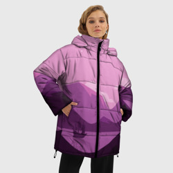 Женская зимняя куртка Oversize Горное озеро - фото 2