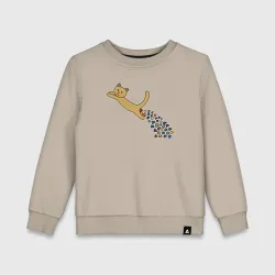 Детский свитшот хлопок Кошачьи сердечки