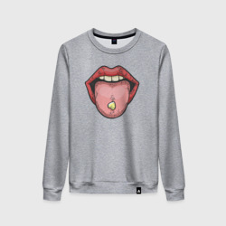 Женский свитшот хлопок Heart lips