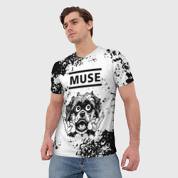Мужская футболка 3D Muse - рок пес - фото 2