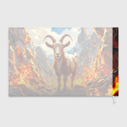 Флаг 3D Козел в огне - фото 2