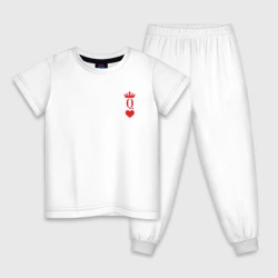 Детская пижама хлопок Королева Черви - для пары