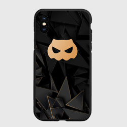 Чехол для iPhone XS Max матовый DanMachi golden poly