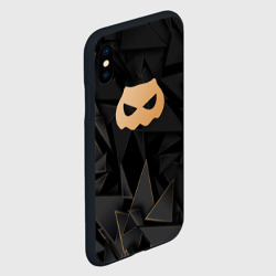 Чехол для iPhone XS Max матовый DanMachi golden poly - фото 2