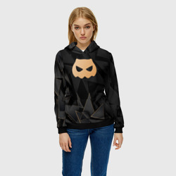 Женская толстовка 3D DanMachi golden poly - фото 2