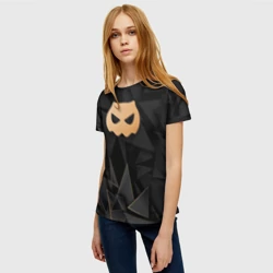 Женская футболка 3D DanMachi golden poly - фото 2