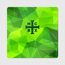 Магнит виниловый Квадрат My Chemical Romance green poly