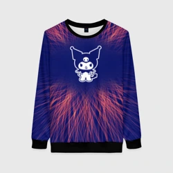 Женский свитшот 3D Kuromi red energy