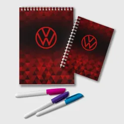 Блокнот Volkswagen red poly