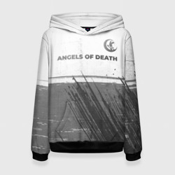 Женская толстовка 3D Angels of Death - white gradient посередине