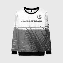 Женский свитшот 3D Angels of Death - white gradient посередине