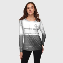 Женский лонгслив 3D Angels of Death - white gradient посередине - фото 2