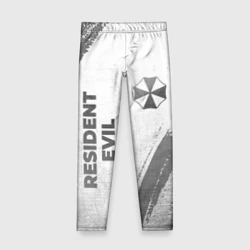 Детские леггинсы 3D Resident Evil - white gradient вертикально
