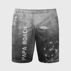 Мужские шорты спортивные Papa Roach - grey gradient вертикально
