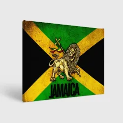 Холст прямоугольный Jamaica lion flag