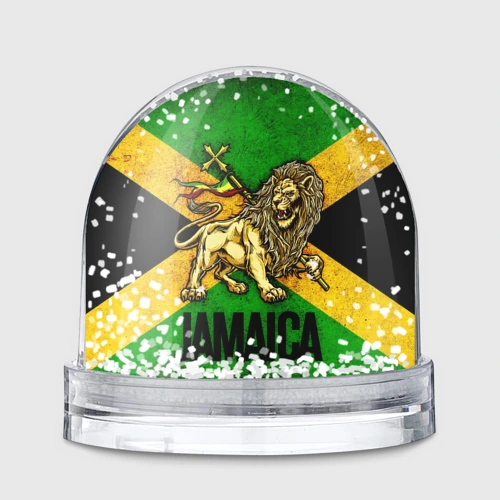 Игрушка Снежный шар Jamaica lion flag