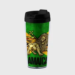 Термокружка-непроливайка Jamaica lion flag