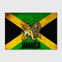 Холст прямоугольный Jamaica lion flag - фото 2