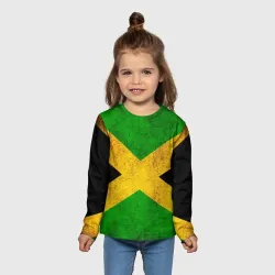 Детский лонгслив 3D Jamaica flag - фото 2