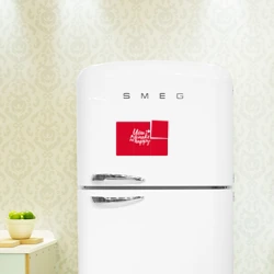 Магнитный плакат 3Х2 You make me happy red надпись - фото 2