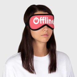 Маска для сна 3D Оффлайн на розовом фоне для пары - фото 2