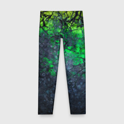 Детские леггинсы 3D Абстракция - acid web