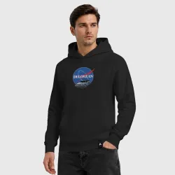 Мужская толстовка хлопок Space delorean - фото 2