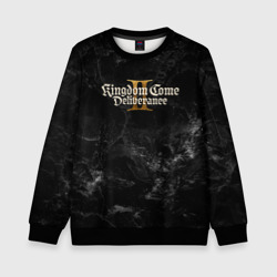 Детский свитшот 3D Kingdom Come Deliverance 2 dark logo
