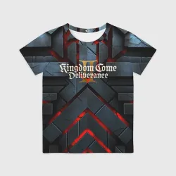 Детская футболка 3D Kingdom Come Deliverance 2 каменные плиты