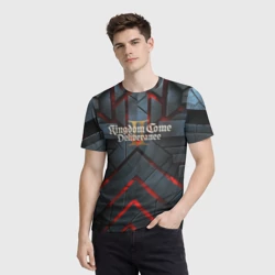 Мужская футболка 3D Kingdom Come Deliverance 2 каменные плиты - фото 2