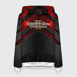 Женская толстовка 3D Kingdom Come Deliverance 2 лого на текстуре