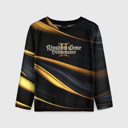 Детский лонгслив 3D Kingdom Come Deliverance 2 black and gold