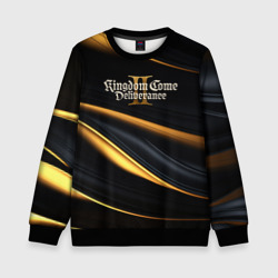Детский свитшот 3D Kingdom Come Deliverance 2 black and gold
