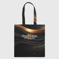 Шоппер 3D Kingdom Come Deliverance 2 черная ткань с золотом