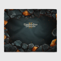 Плед 3D Kingdom Come Deliverance 2 каменная текстура