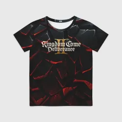 Детская футболка 3D Kingdom Come Deliverance 2 логотип