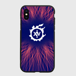 Чехол для iPhone XS Max матовый Final Fantasy red energy