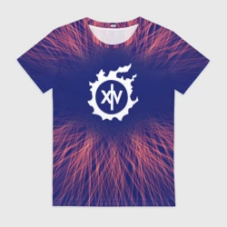 Женская футболка 3D Final Fantasy red energy