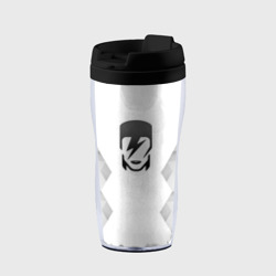 Термокружка-непроливайка David Bowie white poly