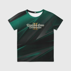Детская футболка 3D Kingdom Come Deliverance 2 green black
