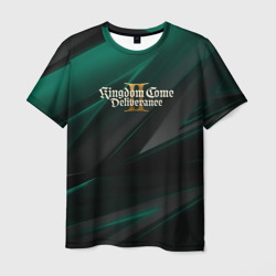 Мужская футболка 3D Kingdom Come Deliverance 2 green black