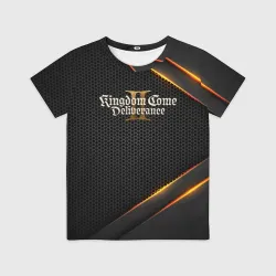 Детская футболка 3D Kingdom Come Deliverance 2 текстура из сетки