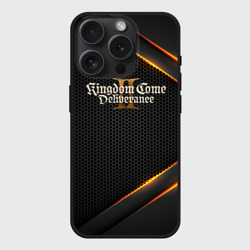 Чехол силиконовый для Apple iPhone 15 Pro матовый Kingdom Come Deliverance 2 текстура из сетки