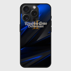Чехол силиконовый для Apple iPhone 15 Pro матовый Kingdom Come Deliverance 2 black blue