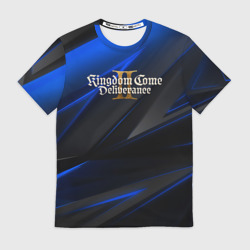 Мужская футболка 3D Kingdom Come Deliverance 2 black blue
