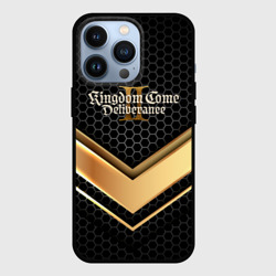Чехол для iPhone 13 Pro Kingdom Come Deliverance 2 золотая полоса