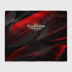 Плед 3D Kingdom Come Deliverance 2 red black